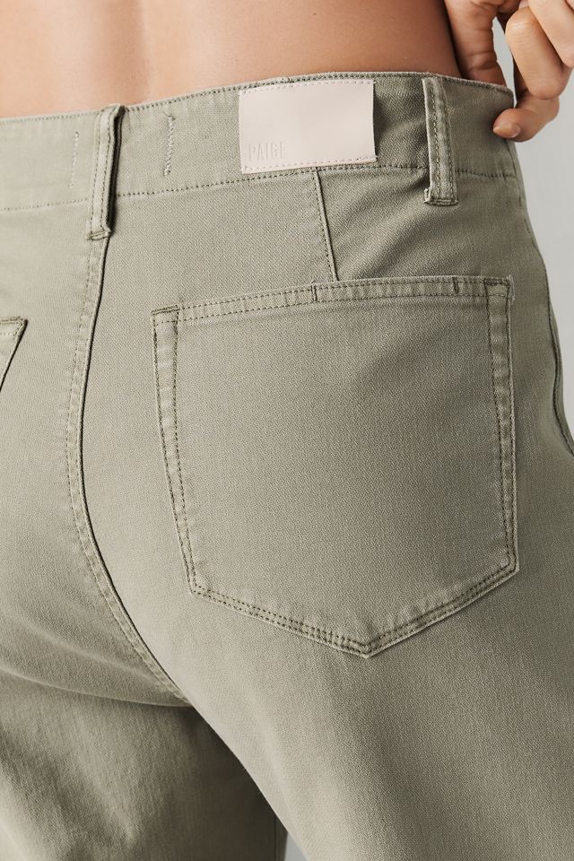 PAIGE Arellia Tie-Waist High-Rise Tapered Jeans #2