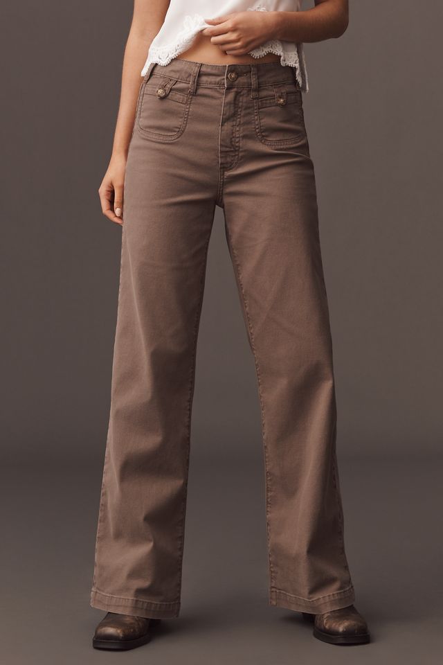 PAIGE Anessa High-Rise Wide-Leg Jeans #1