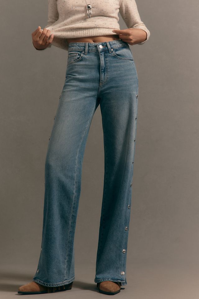 PAIGE Sasha High-Rise Wide-Leg Jeans #1