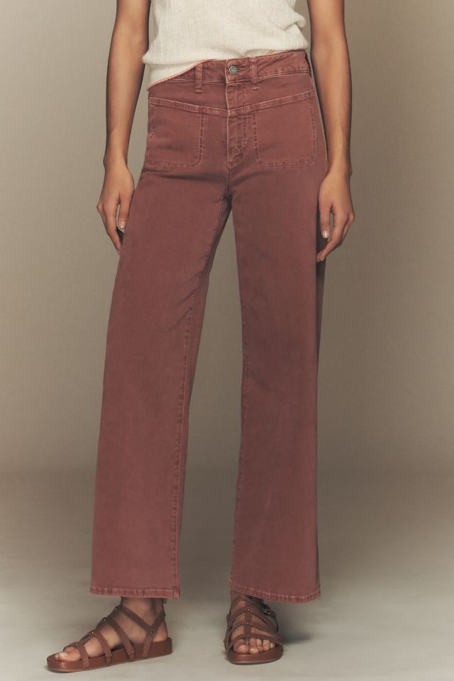 PAIGE Anessa 31 High-Rise Wide-Leg Jeans #1