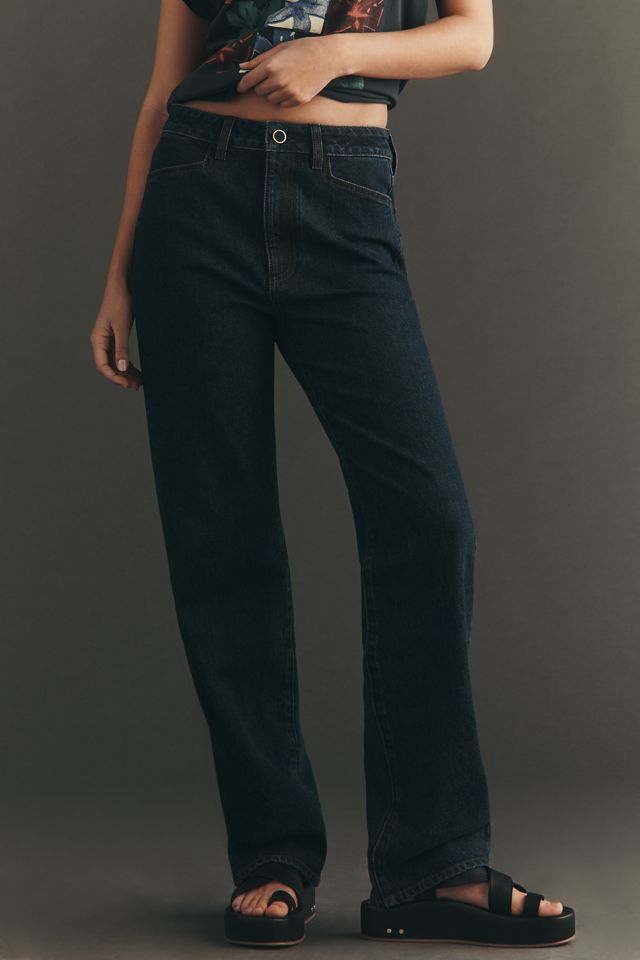 PAIGE Stevie 31 High-Rise Straight-Leg Jeans #1
