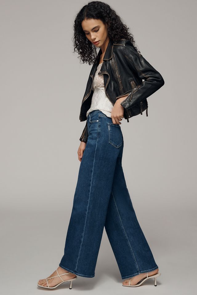 PAIGE Anessa 31 High-Rise Wide-Leg Jeans #1