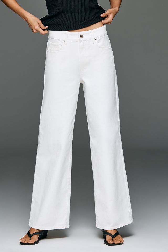 PAIGE Anessa 31 High-Rise Wide-Leg Jeans #1