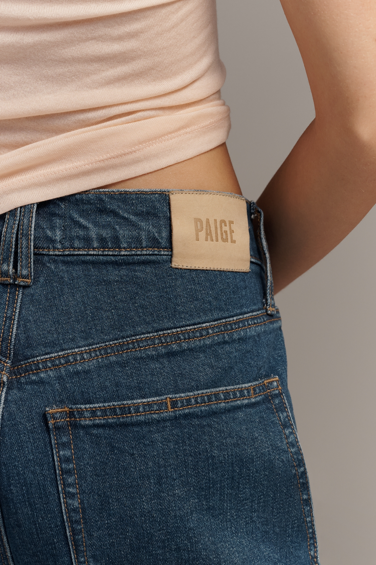 PAIGE Arellia Ankle High-Rise Tapered Jeans