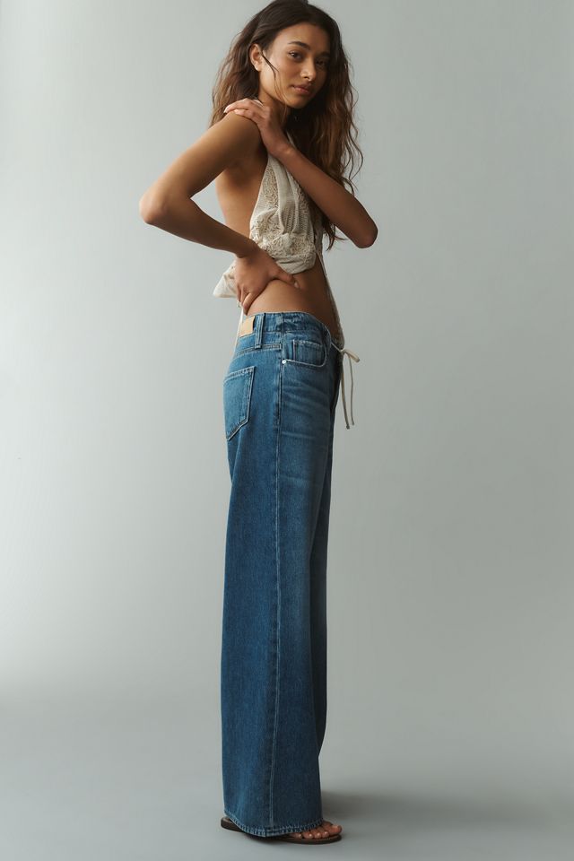 PAIGE Zoey 31 Tie High-Rise Wide-Leg Jeans #2