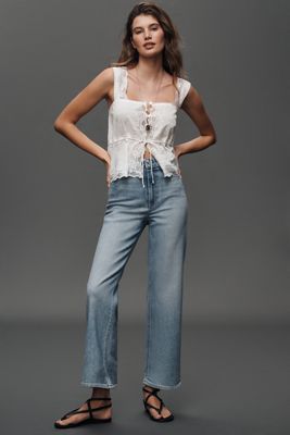 PAIGE Anessa High-Rise Straight-Leg Jeans