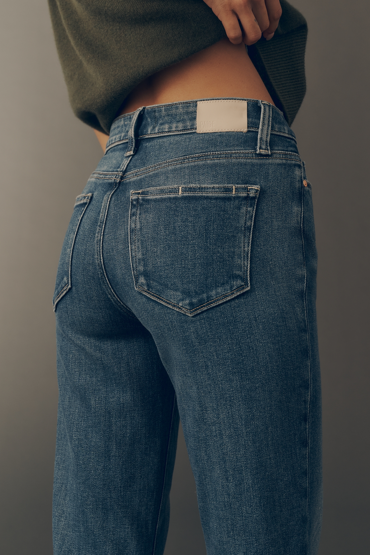 PAIGE Mason Ankle High-Rise Straight-Leg Jeans