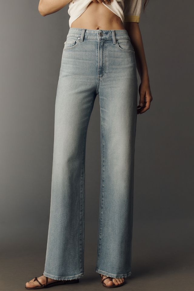 PAIGE Anessa 31" High Rise Wide Leg Jeans #1