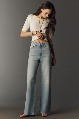 PAIGE Anessa 31" High Rise Wide Leg Jeans