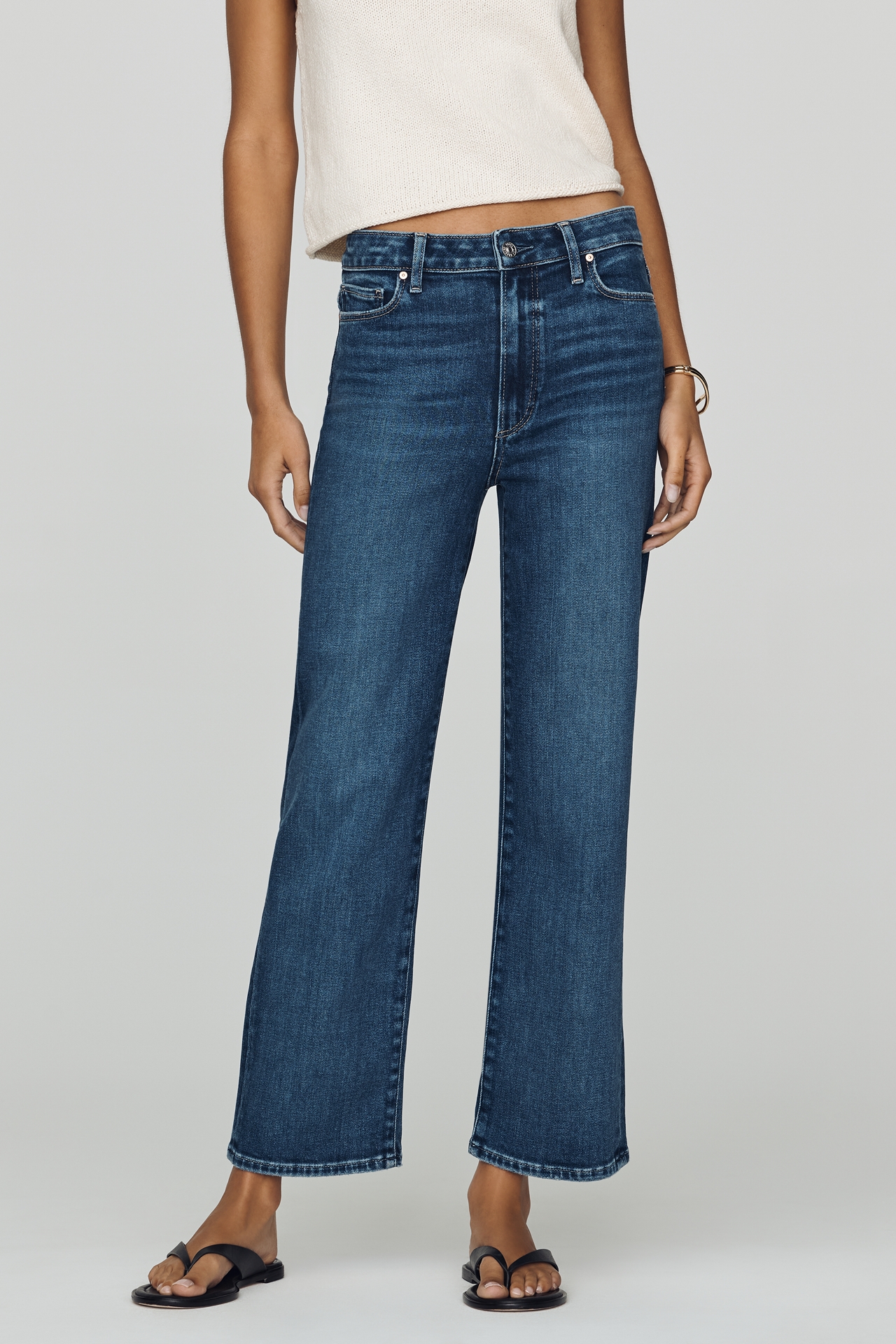 PAIGE Anessa High Rise Straight Jeans