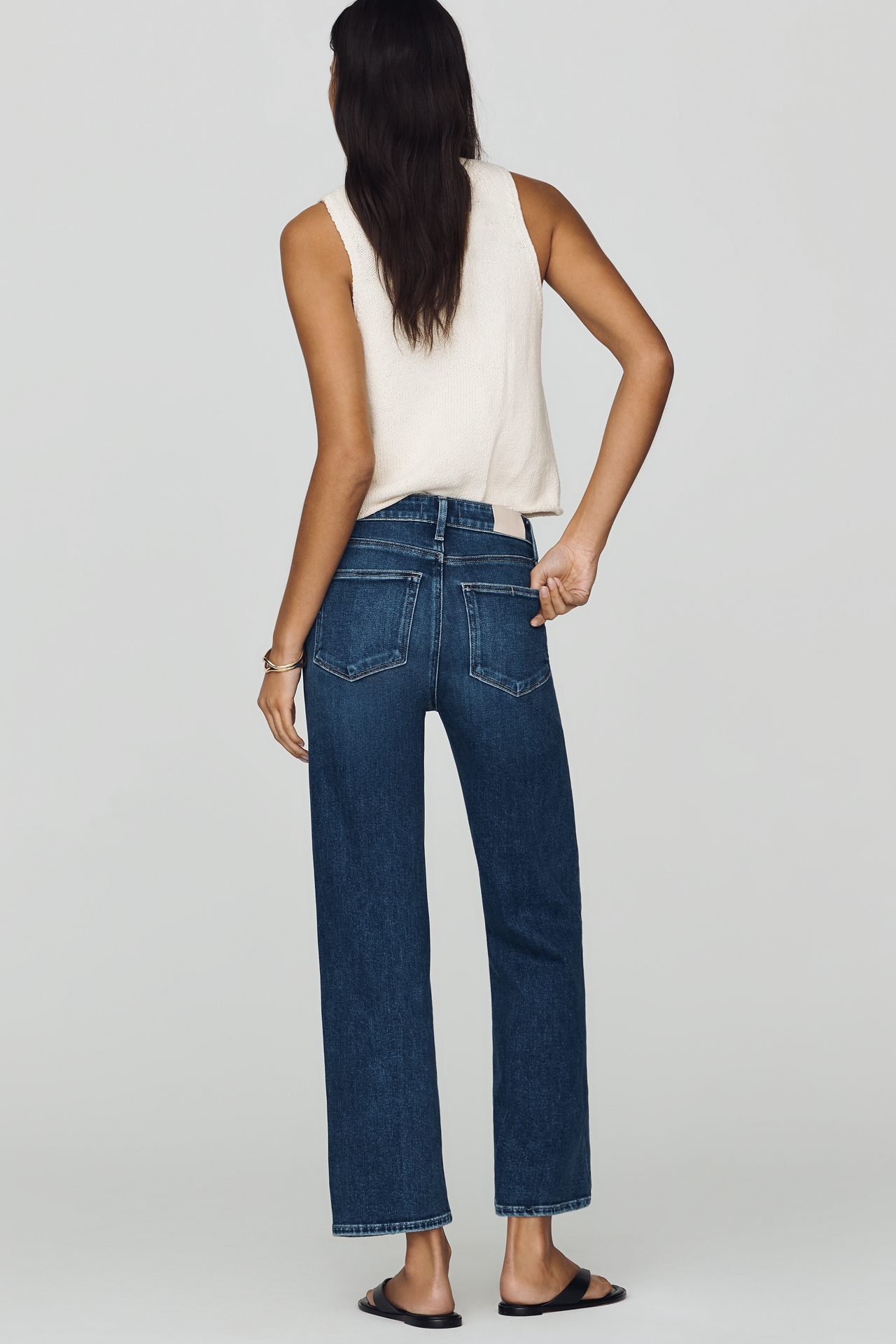 PAIGE Anessa High Rise Straight Jeans