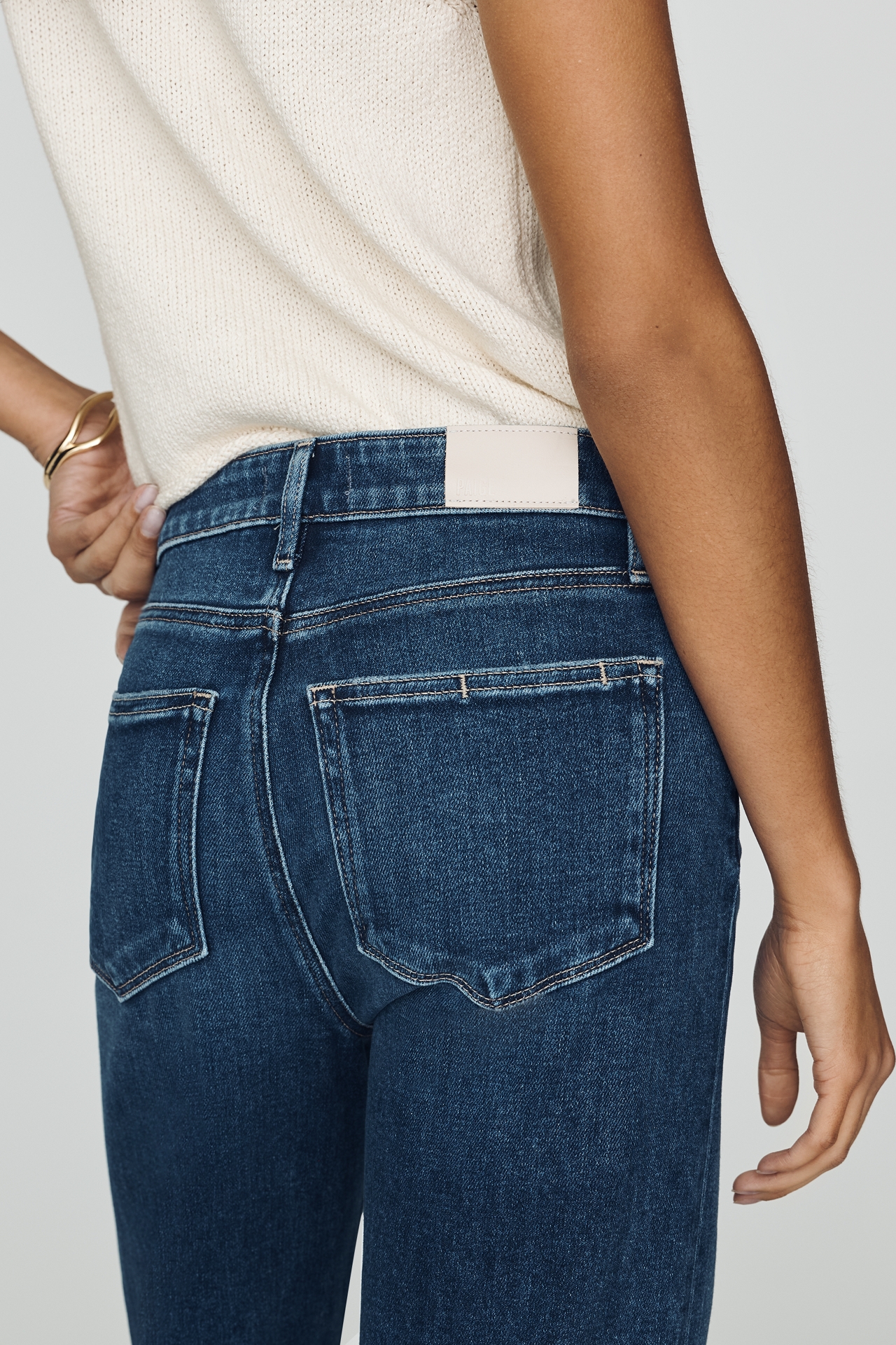 PAIGE Anessa High Rise Straight Jeans