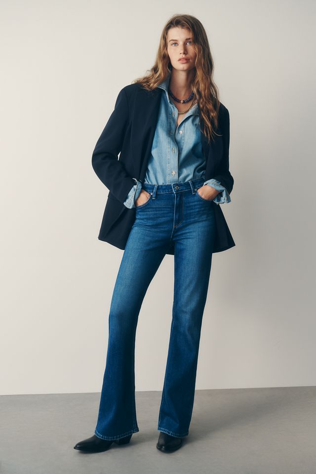 PAIGE Laurel Canyon 32" High-Rise Bootleg Jeans #4