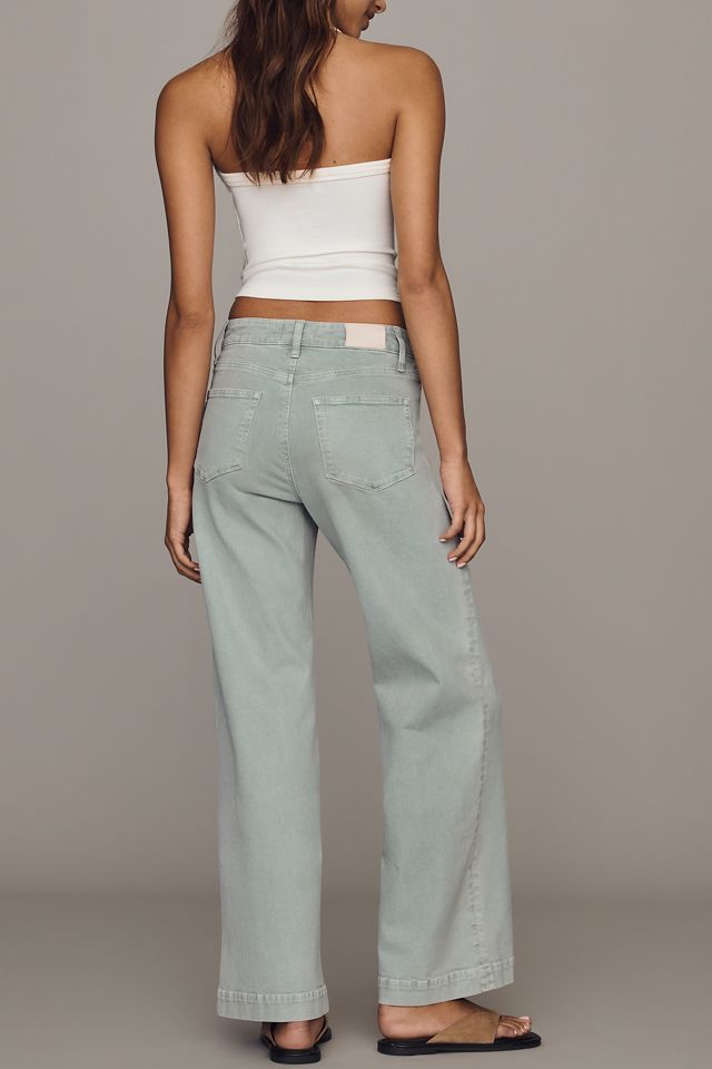 PAIGE Anessa Braided High-Rise Wide-Leg Jeans #3