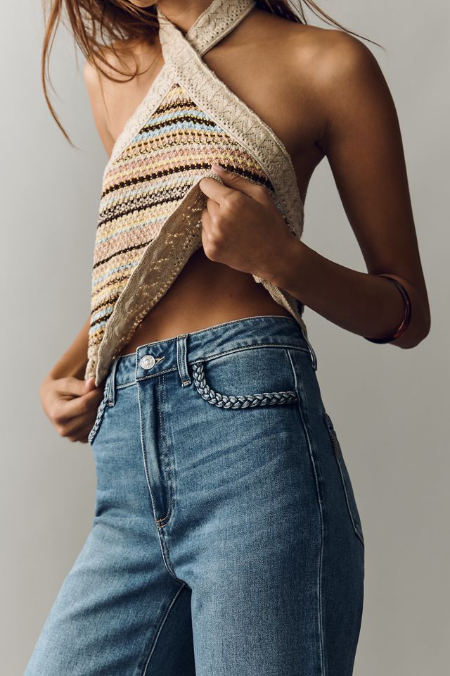 PAIGE Anessa 31" High Rise Wide Leg Braid Jeans  #2