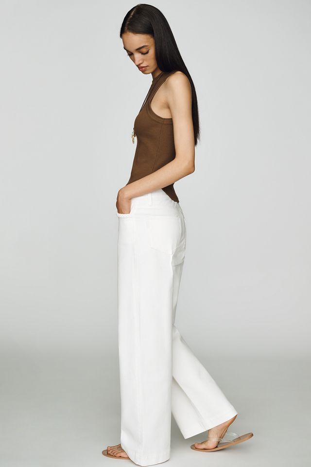 PAIGE Anessa Braided High-Rise Wide-Leg Jeans #2
