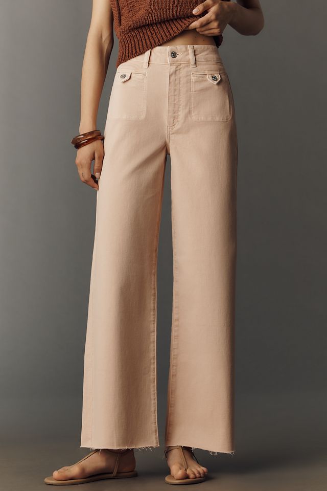 PAIGE Anessa 31 High-Rise Wide-Leg Jeans #1