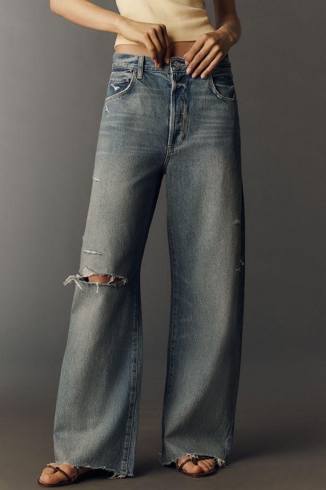PAIGE Arellia Skimmer High-Rise Wide-Leg Jeans #1