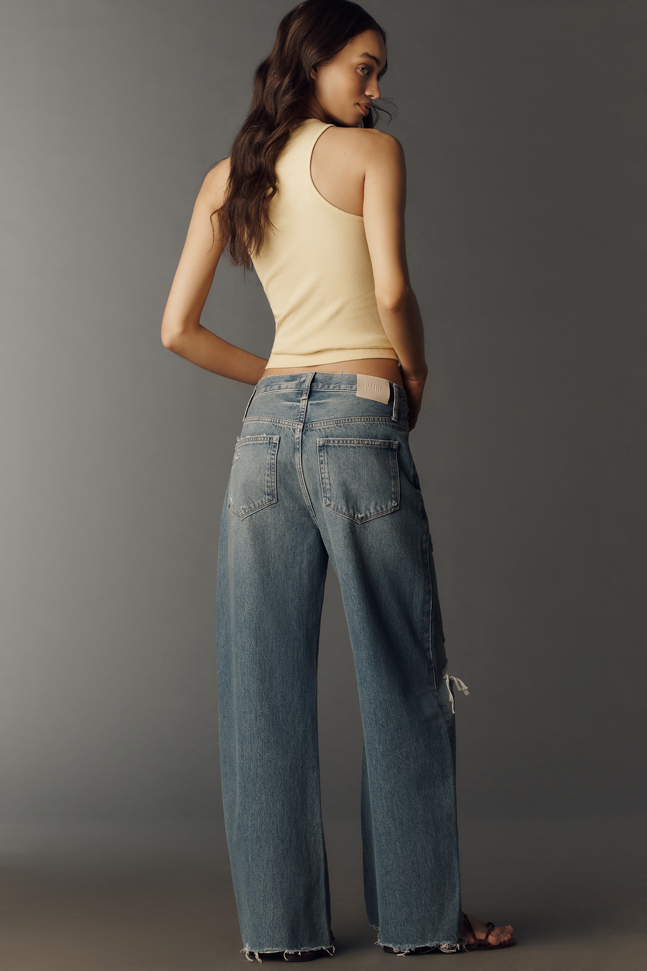 PAIGE Arellia Skimmer High-Rise Wide-Leg Jeans