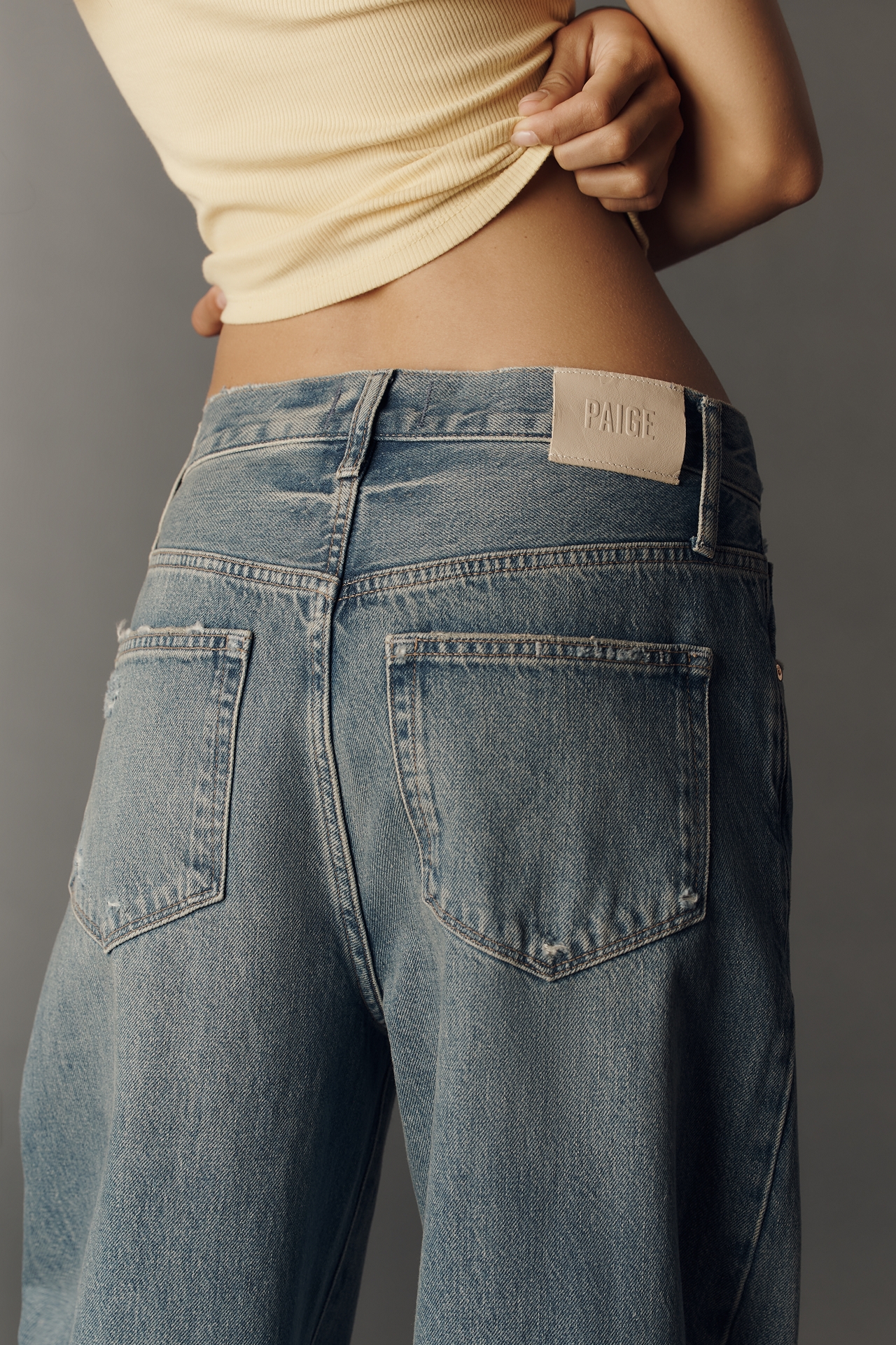 PAIGE Arellia Skimmer High-Rise Wide-Leg Jeans