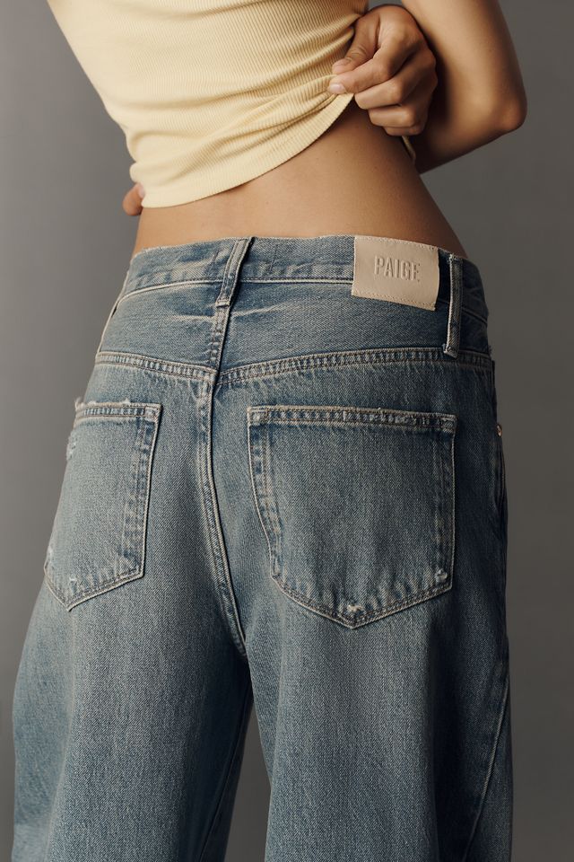 PAIGE Arellia Skimmer High-Rise Wide-Leg Jeans #4