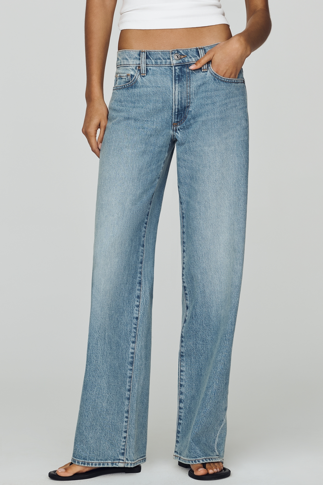 PAIGE Dana Low-Rise Relaxed Wide-Leg Jeans