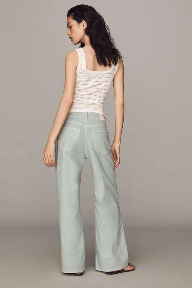 PAIGE Ari Tie-Waist High-Rise Wide-Leg Jeans #3