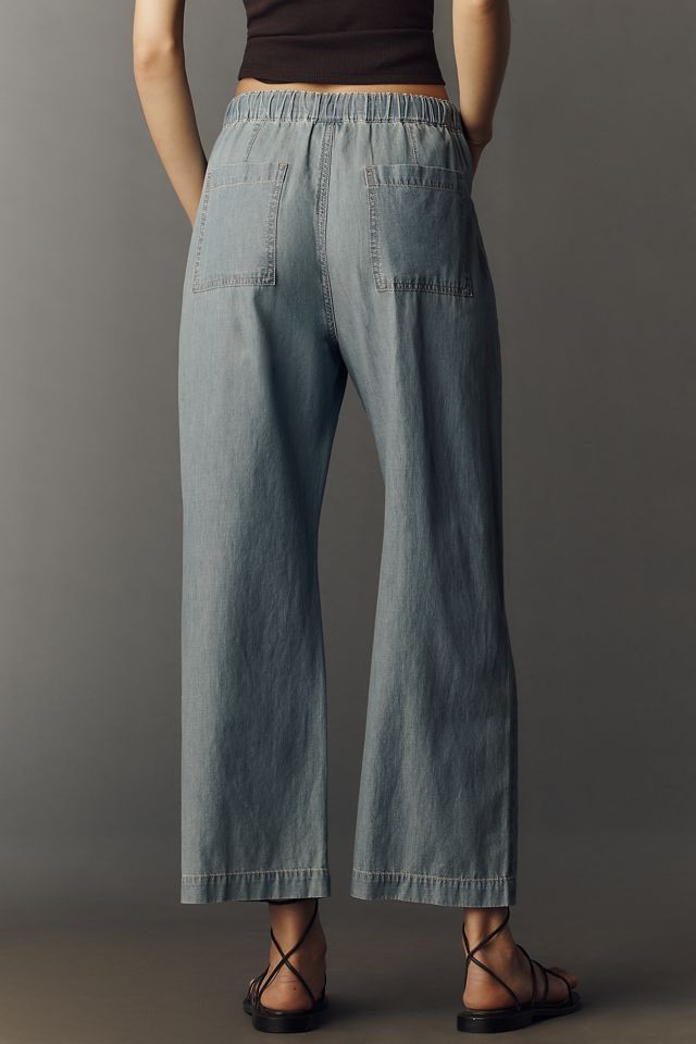 PAIGE Evan Tie-Waist High-Rise Cropped Jeans #3
