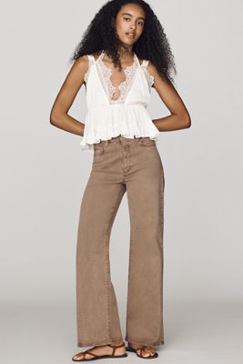 PAIGE Anessa 31" High-Rise Wide-Leg Jeans