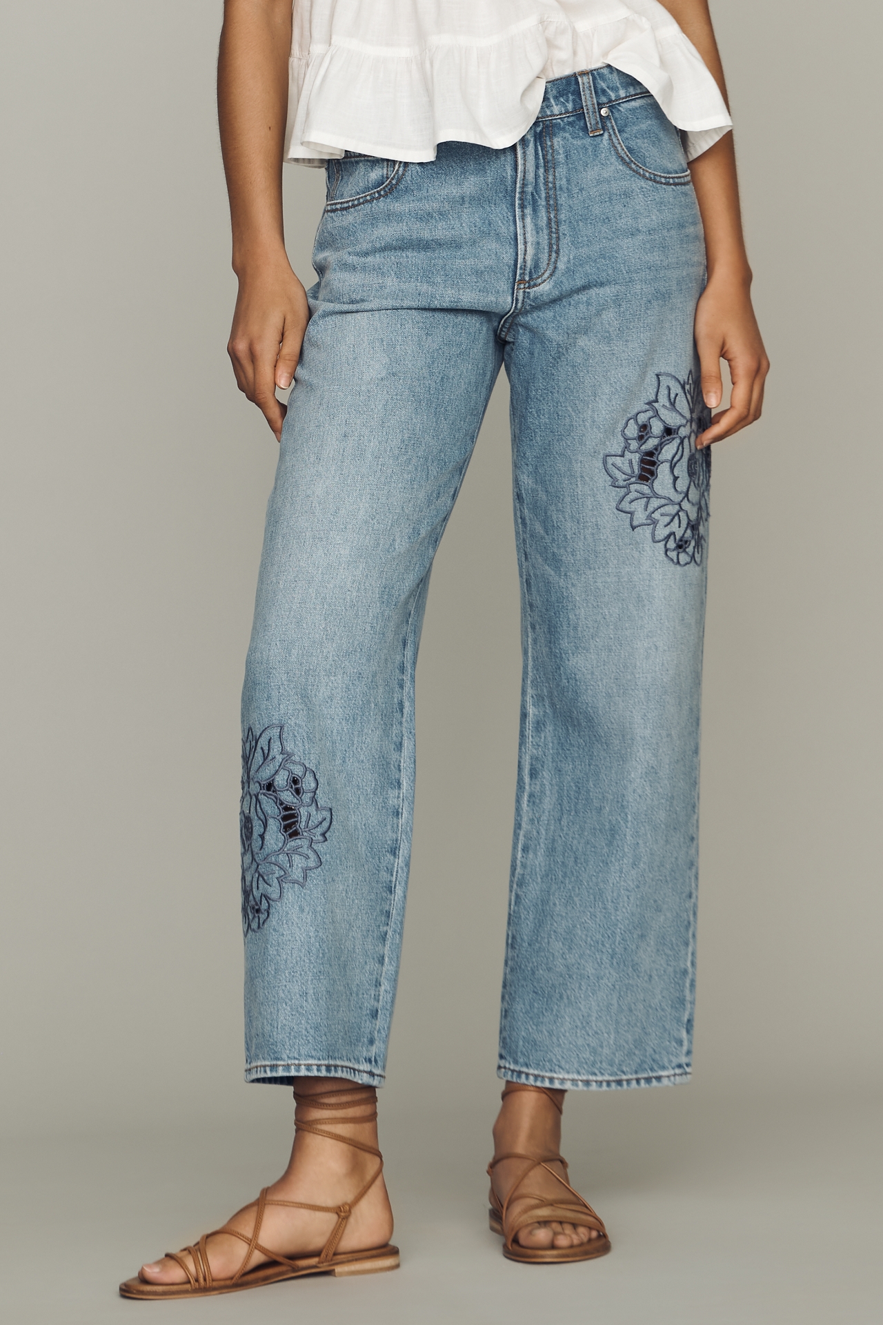 PAIGE Rylann Mid Rise Relaxed Straight Jeans