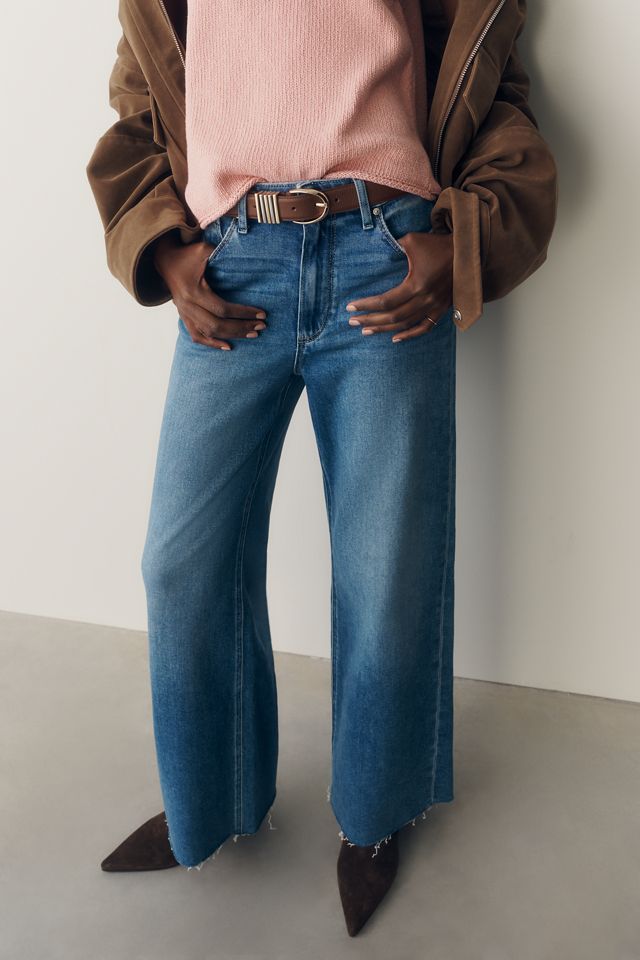 PAIGE Anessa 31" High-Rise Wide-Leg Jeans #1
