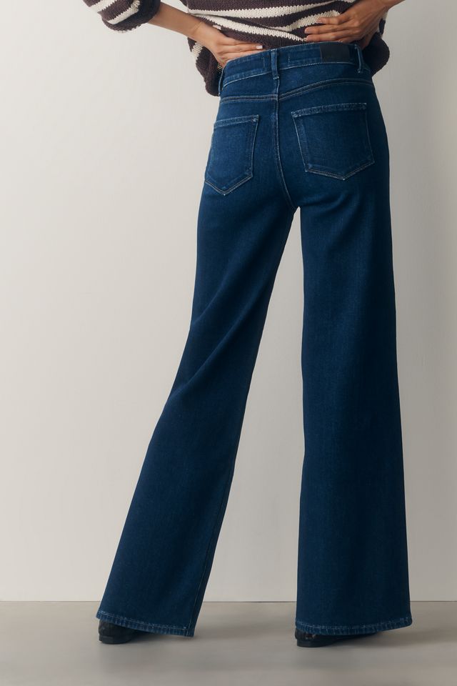 PAIGE Anessa 31" High-Rise Wide-Leg Jeans #1