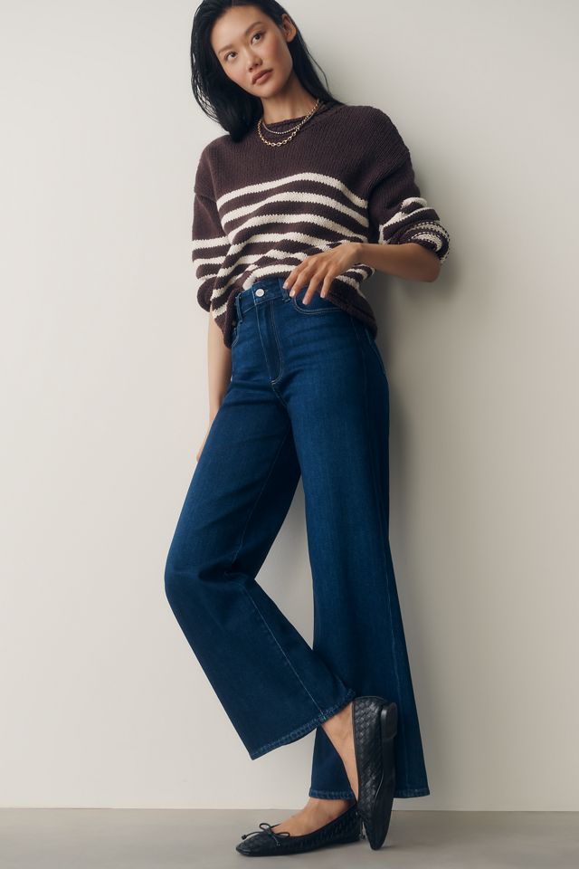 PAIGE Anessa 31" High-Rise Wide-Leg Jeans #2