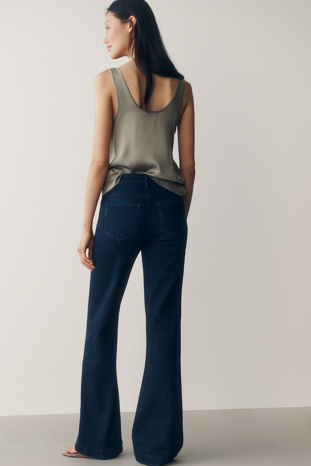 PAIGE Leenah 32" Mid-Rise Flared Jeans #3