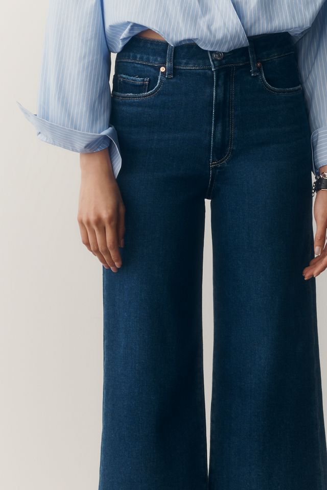 PAIGE Anessa 27" High-Rise Crop Wide-Leg Jeans #3