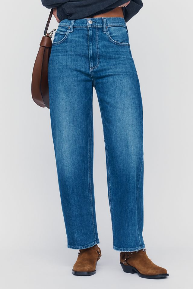 PAIGE Arellia High-Rise Tapered Barrel Jeans #1