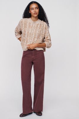 PAIGE Anessa 31" High-Rise Wide-Leg Jeans