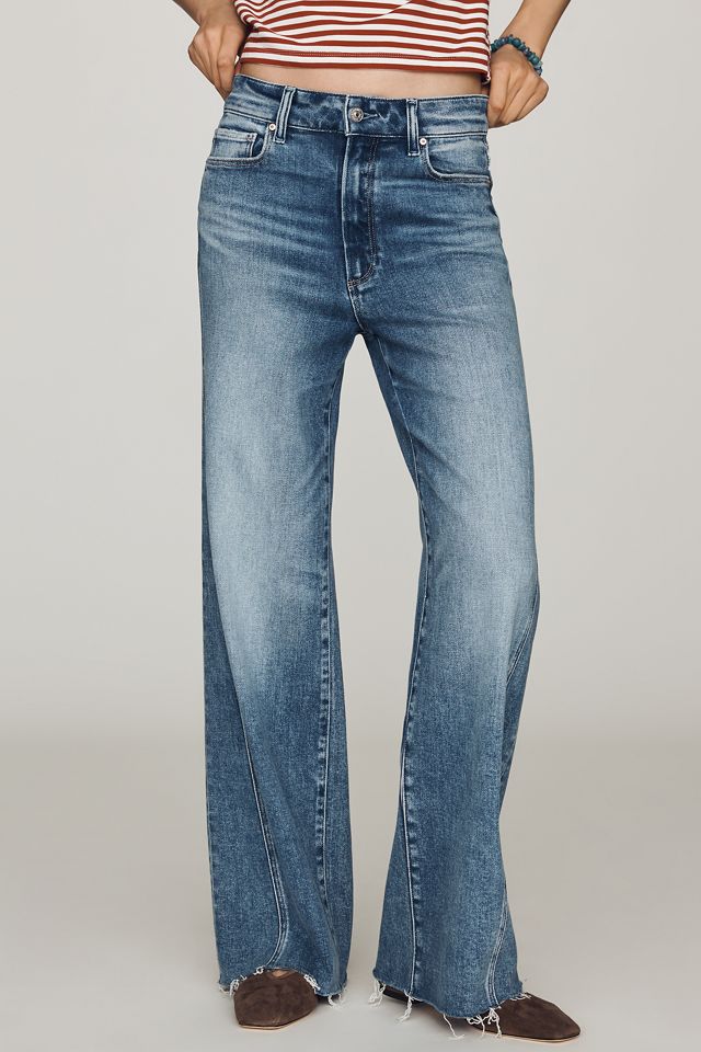 PAIGE Anessa Twist-Out High-Rise Wide-Leg Jeans #1