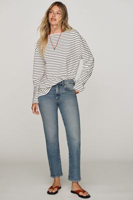PAIGE Reece High-Rise Slim Straight Jeans