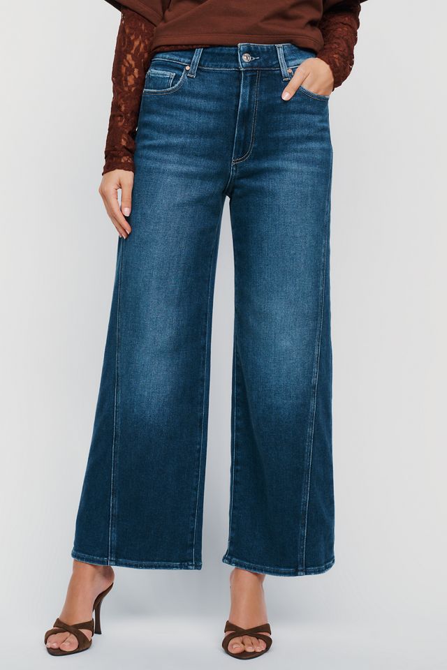 PAIGE Anessa Petite High Rise Wide Leg Jeans #1