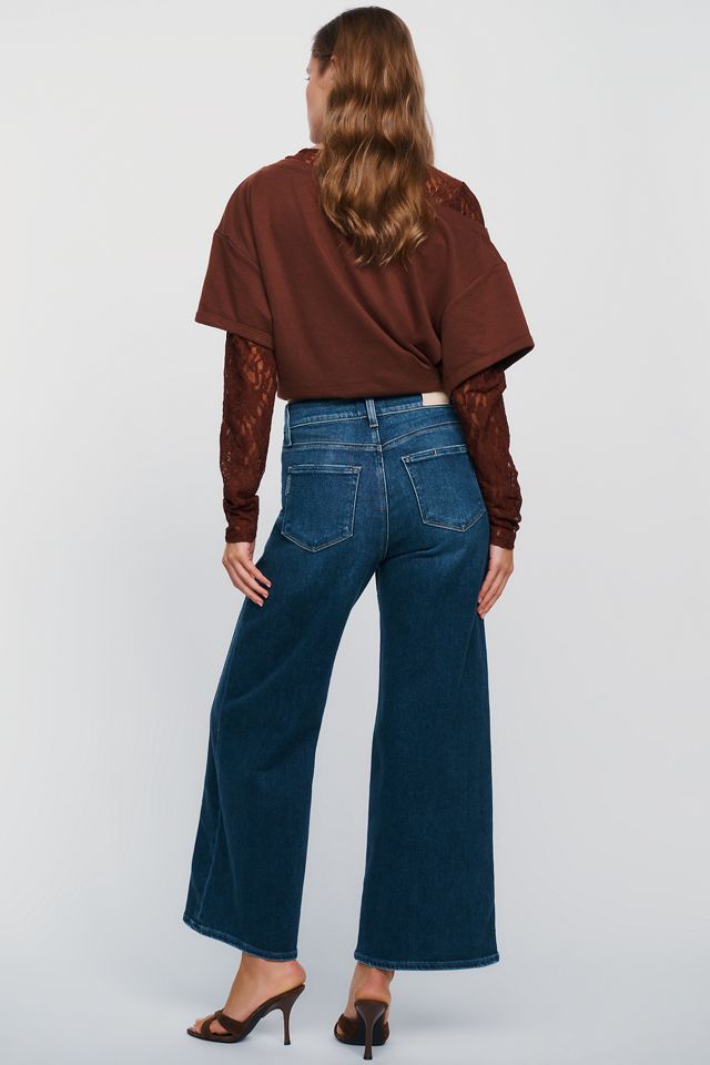 PAIGE Anessa Petite High Rise Wide Leg Jeans #3