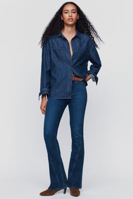 PAIGE Laurel Canyon 32" High Rise Bootcut Jeans