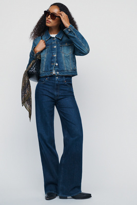 PAIGE Sasha High Rise Wide Leg Jeans by Anthropologie