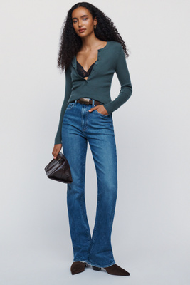 PAIGE Stevie High Rise Bootcut Jeans by Anthropologie