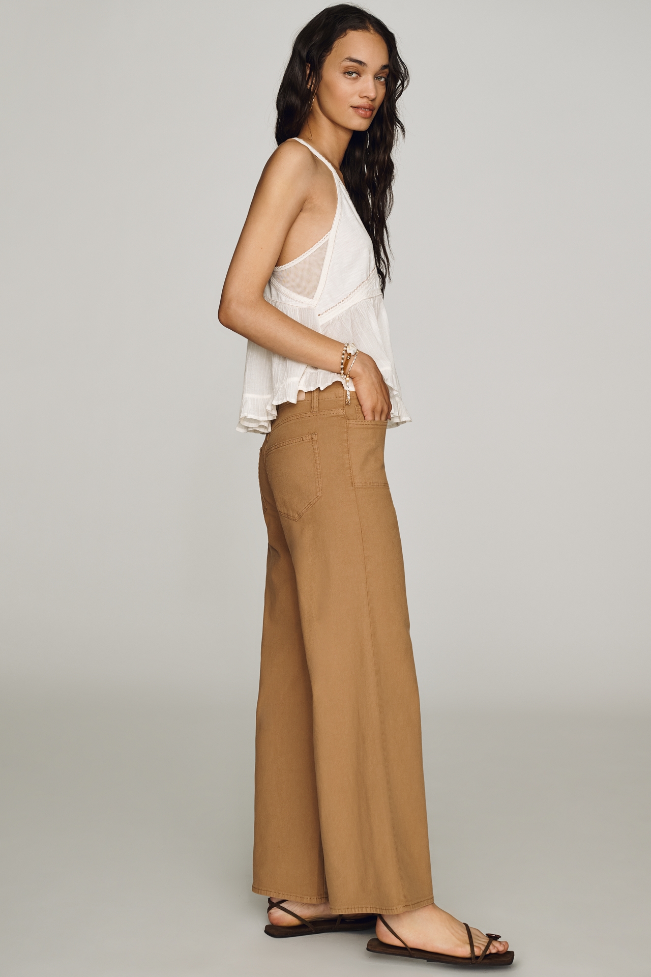 Pilcro Paige High-Rise Wide-Leg Jeans
