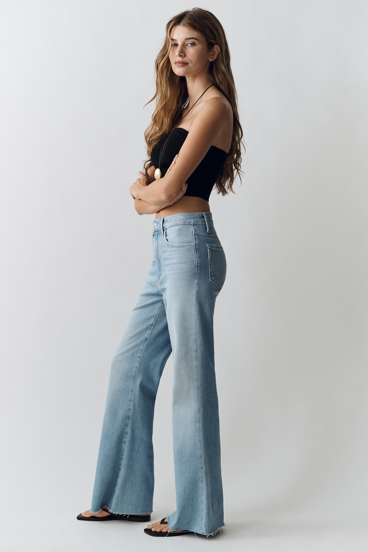 PAIGE Marlow Skimmer High-Rise Flare Jeans