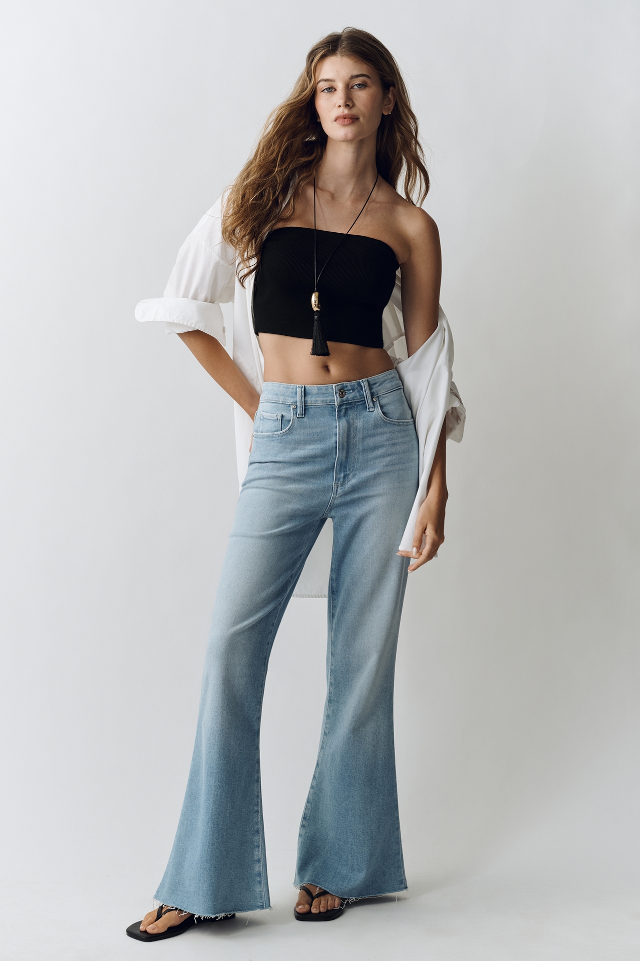 PAIGE Marlow Skimmer High-Rise Flare Jeans