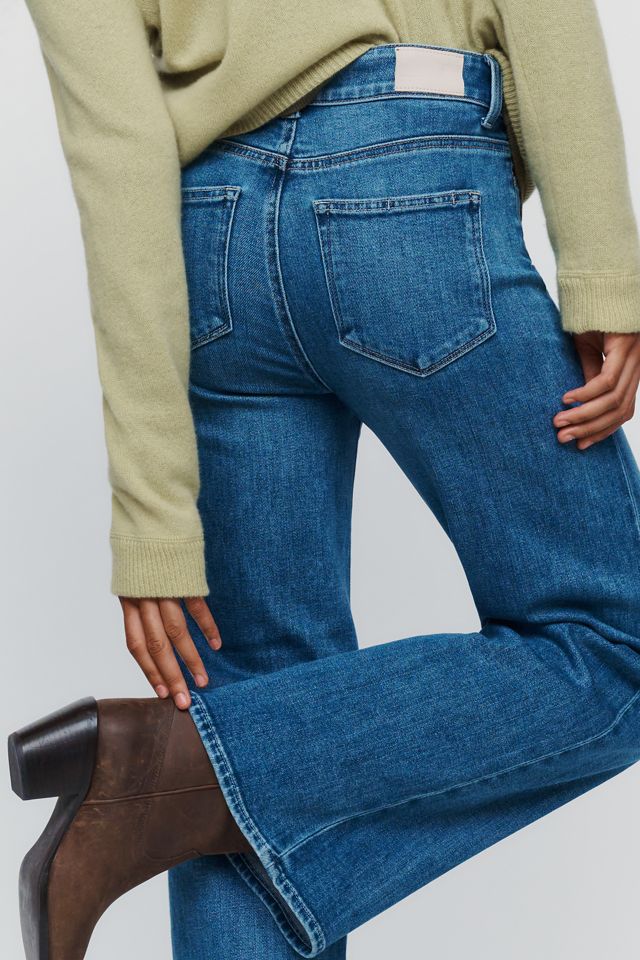 PAIGE Anessa 31" High Rise Wide Leg Jeans #1