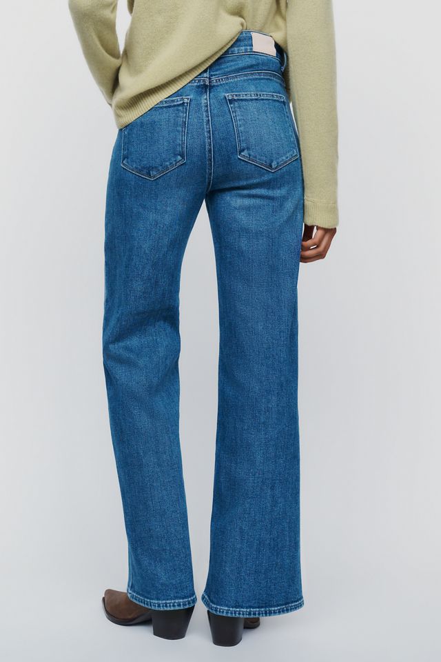 PAIGE Anessa 31" High Rise Wide Leg Jeans #4