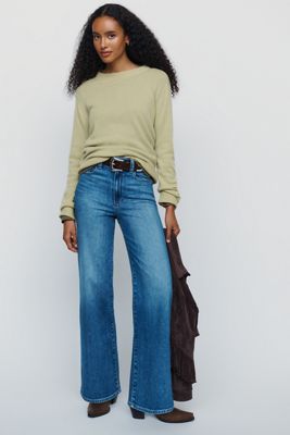 PAIGE Anessa 31" High Rise Wide Leg Jeans